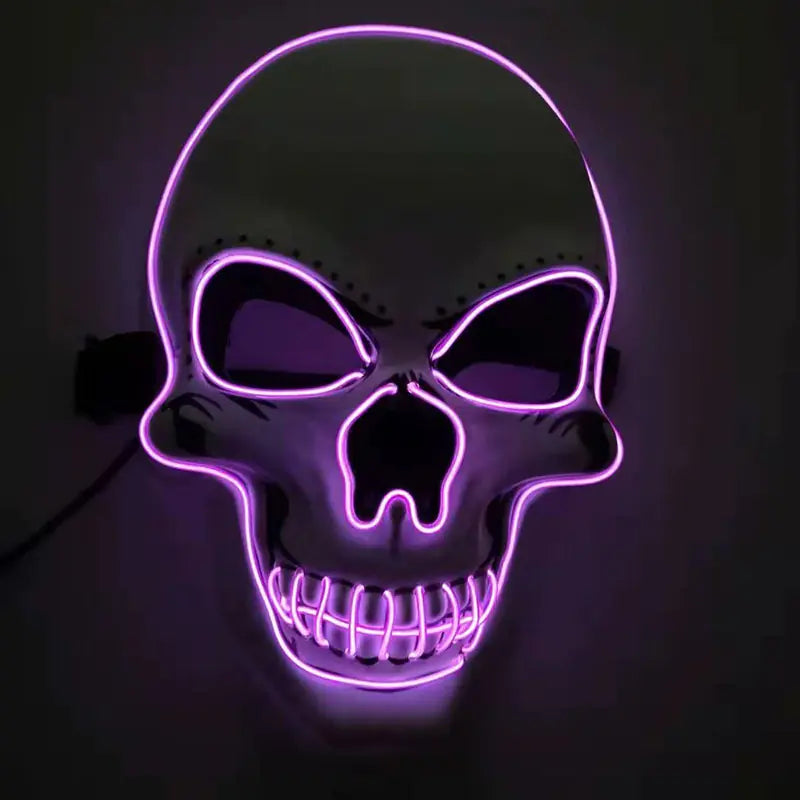 LED Glow Skull Mask β Light-Up Halloween Party Mask π