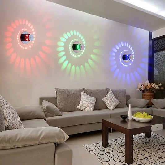 Modern LED Color-Changing Wall Light Fixture