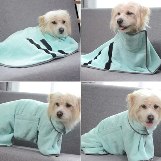 🐾 Fast-Dry Pet Towel – Super Absorbent & Cozy Wrap
