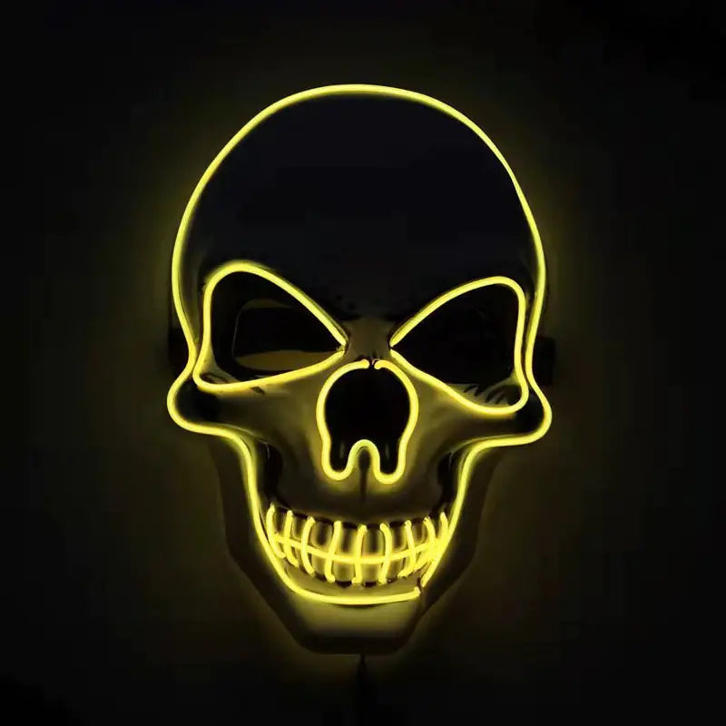 LED Glow Skull Mask β Light-Up Halloween Party Mask π