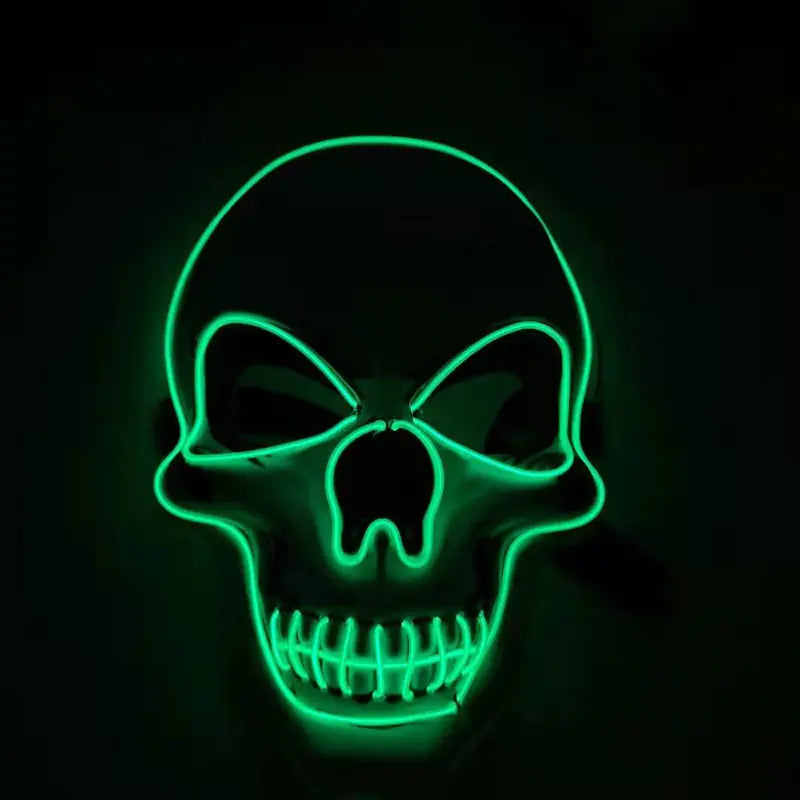 LED Glow Skull Mask β Light-Up Halloween Party Mask π