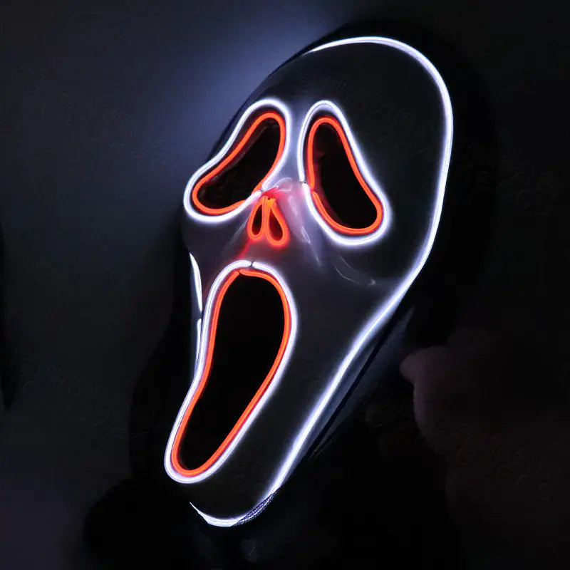 LED Glow Screaming Mask – Halloween Costume 🎃