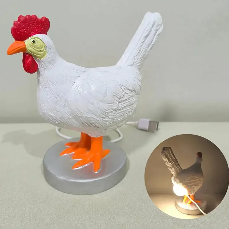 Novelty Chicken Egg Night Light - Warm Glow for Any Room