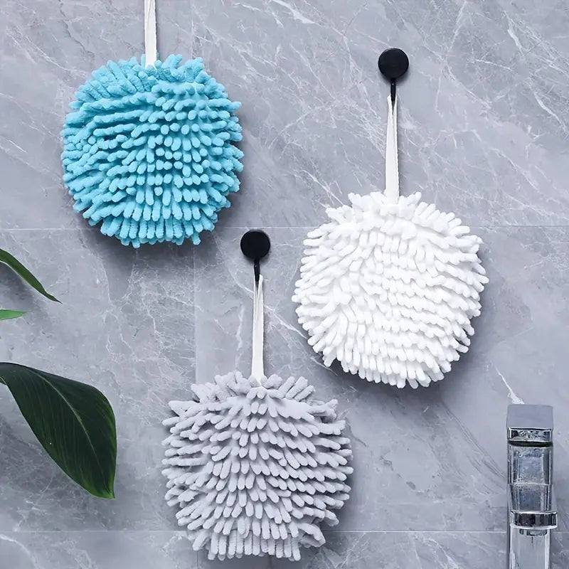 Chenille Hand Towel Ball - Quick Dry Microfiber