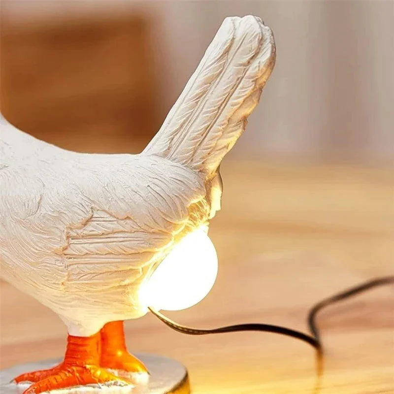Novelty Chicken Egg Night Light - Warm Glow for Any Room