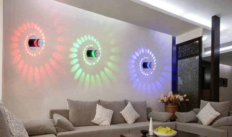 Modern LED Color-Changing Wall Light Fixture