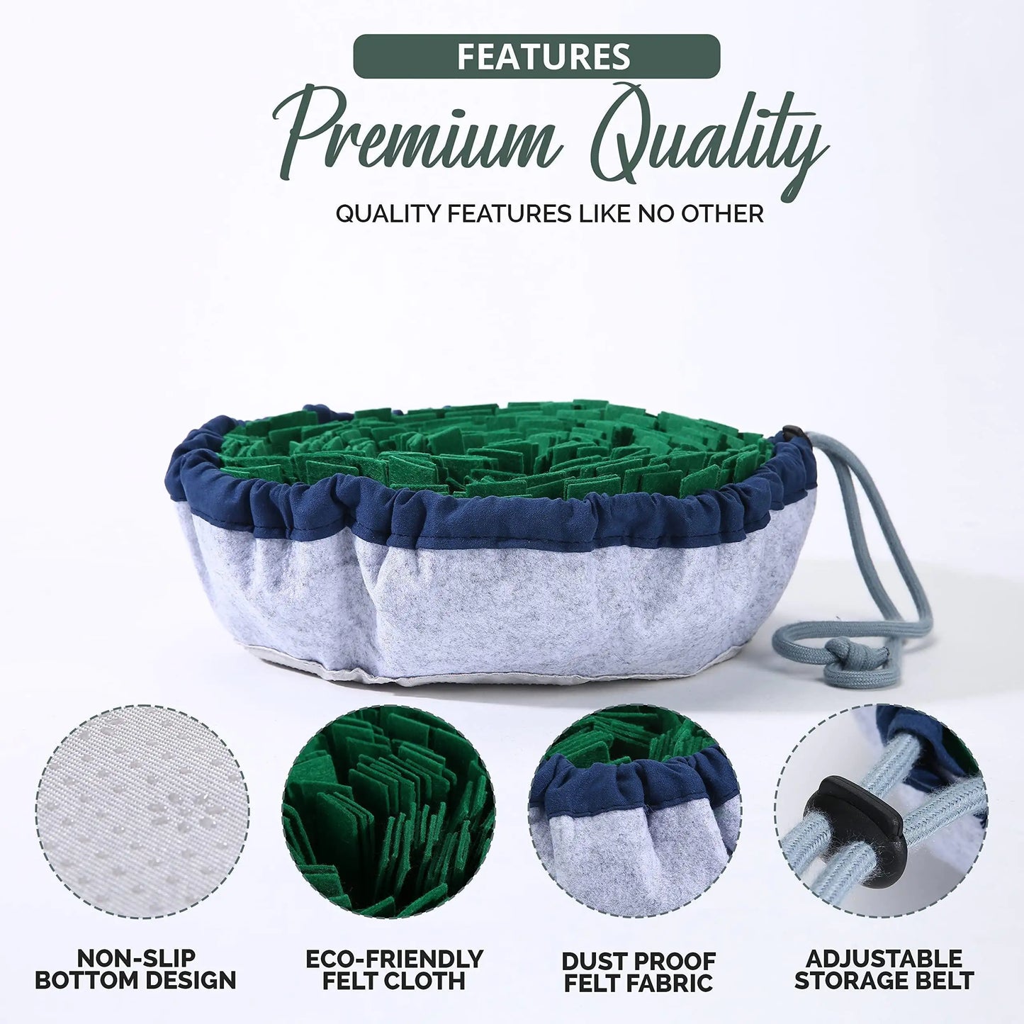 Adjustable Pet Puzzle Mat – Snuffle Training Toy for Dogs &amp; Cats