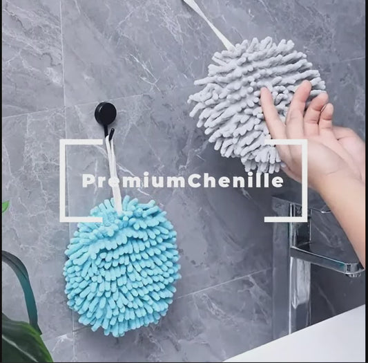 Chenille Hand Towel Ball - Quick Dry Microfiber
